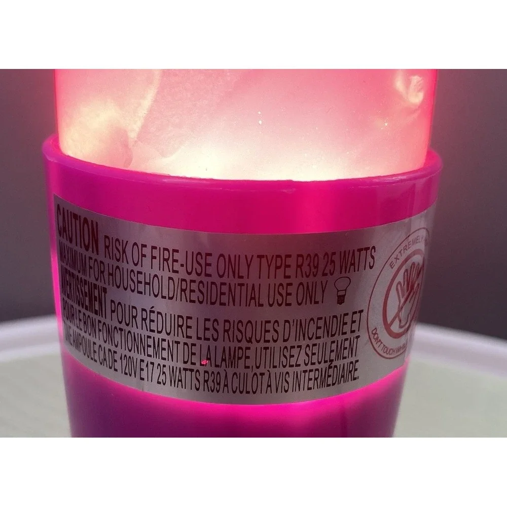 INTERTEK Purple&Pink Lava Lamp ‎ Model 4013 120v 60Hz 13.5